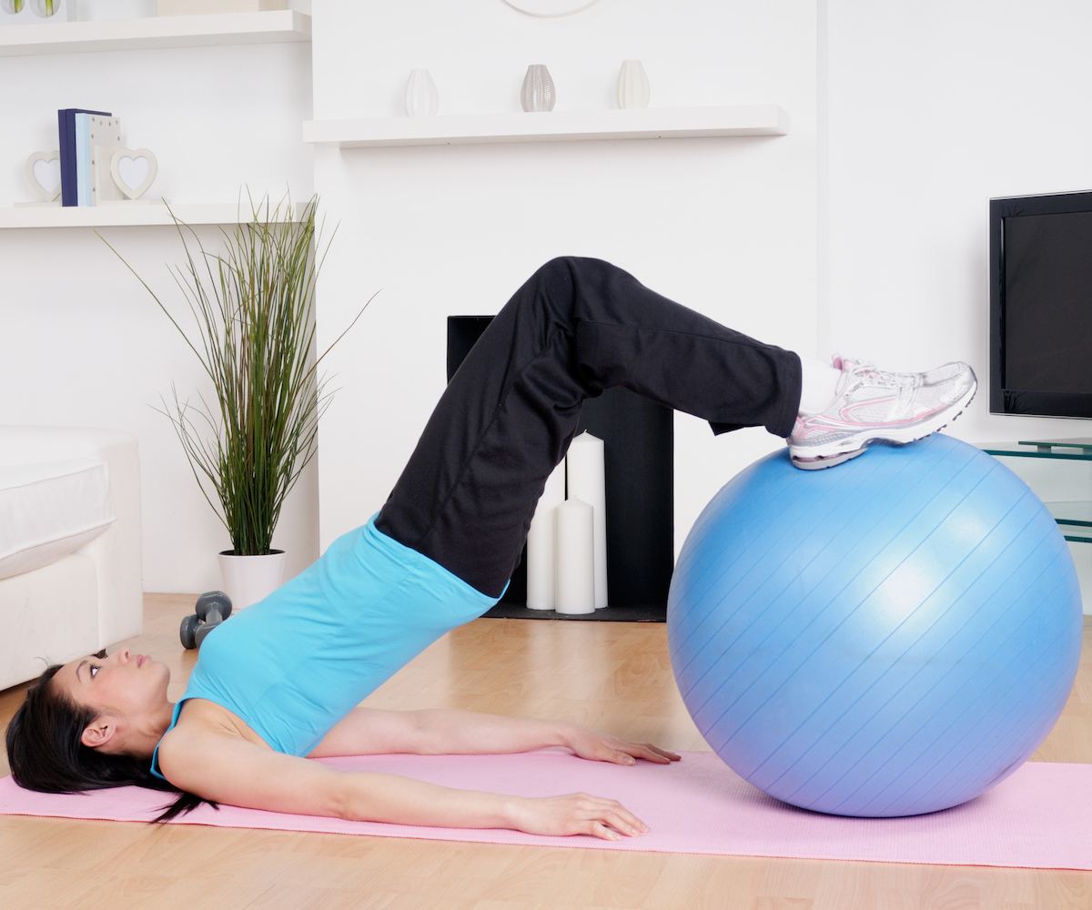 Technique Tuesday stability ball hamstring curl Purdy s Wharf Fitness Club